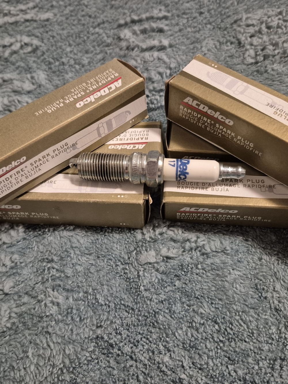 NEW GENUINE GM ACDelco RAPIDFIRE Platinum Spark Plugs #17 Set Of 6